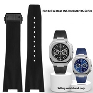 High Quality Silicone Watchband Strap for Bell & Ross INSTRUEMENTS Series BRX5R BR05 BR-05 Rubber Br