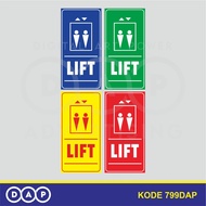 799 - ELEVATOR STICKER (LIFT) - 15 X 30 CM - VYNIL - BEST