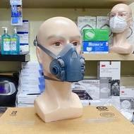 ⚡สินค้าพร้อมส่ง⚡3M™7501 ไซร์ S ขนาด 12.3 เซนติเมตร Made in USA.หน้ากากป้องกันสารเคมี ฝุ่น ละออง ชุดแ