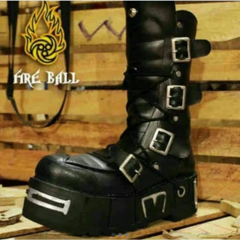 sepatu boots newrock high / sepatu touring adventure