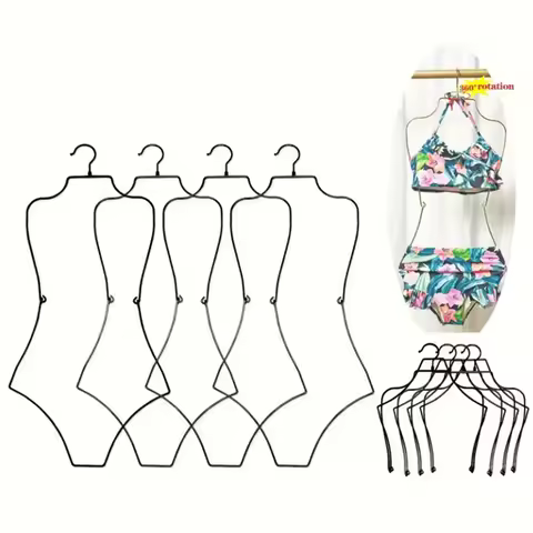 Foldable Bikini Hanger Lingerie Organizer Body Shape Swimsuit Rack For Multipurpose Display Rack Bra