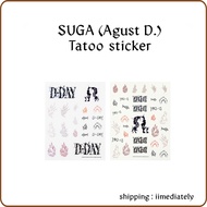 (SUGA_AgustD.) Sticker & Tatto Sticker set