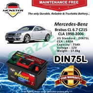 Münster Robust MF CMF DIN75 | DIN75L 57539 75AH Car Battery Bateri Kereta Mercedes-Benz Brabus CL 6.