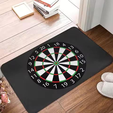 Darts Board Arrow Target Door Floor Bath Kitchen Mat Anti-Slip Indoor Doormat Garage Entrance Rug Ca