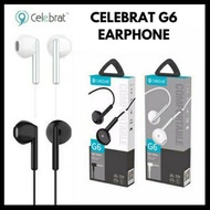 [READY STOCK] Celebrat G6 Celebrat handsfree wired headphones earphones earbud with Mic,14mm drive u