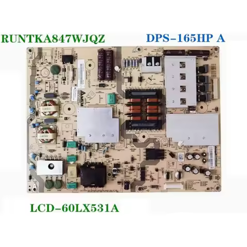 Original FOR Sharp LC-60LE630M Power Board RUNTKA847WJN1 DPS-165HP-2A
