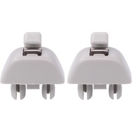 NewYall Pack of 2 Gray Interior Sun Visor Clip Bracket for Audi A6 A7 A8 S6 S7 S8 for VW Passat Polo