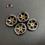 ชุดอุปกรณ์เสริมรถ RC รุ่น TG RACING TE37 Aluminum Alloy 22mm Wheel Hub พร้อมยาง DDrift สำหรับผู้ชายแ