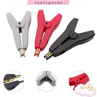 LANFYGOODSS LCR Kelvin Alligator Clamp Cable Battery Metal Test Clips Electrical Insulated LCR Kelvi