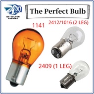1141A(ORANGE) / 1016 (2 LEG) / 2412 (2 LEG) / 2409 (1 LEG) 24V 21W/5W CAR BULB