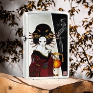 【ZIPPO官方旗艦店】日本菸斗&藝妓防風打火機 ZA-6-J01