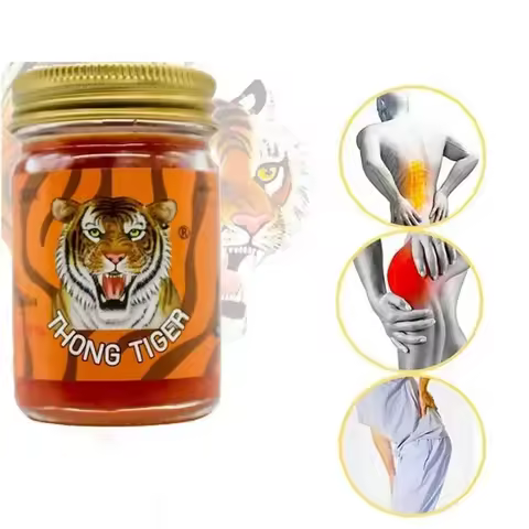 Thai Tiger Ointment Relieve Muscle Pain in Arthriti Massage Ointment Red Tiger Fragrance Body Massag