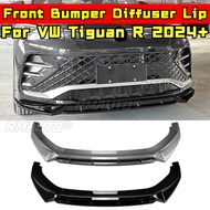 For VW Tiguan R 2024+ Body Kit Bumper Guard Front Bumper Diffuser Splitter Lip Protector Guard Apron