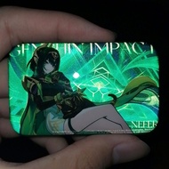 1Pcs Anime Game  Cosplay Reflective Badges Nefer Rectangle Pin Collection Breastpin for Bags Clothes