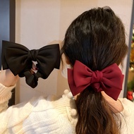 Large Retro Korean Bow Headwear Hair Accessories High Ponytail Hair Rope