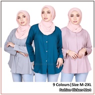 FC Mart - Blouse Muslimah Nursing Friendly / Baju Perempuan BF / Women Long Sleeve Blouse / Blause Lengan Panjang Wanita