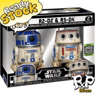 Funko Pop Star Wars #2 Pack - R2-D2 & R5-D4 2023 Galactic Convention Exclusive 100% Genuine