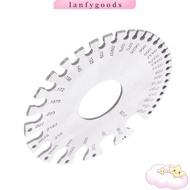 LANFYGOODSS Thickness Gauge, Non-Ferrous Metal Gauge Stainless Steel Round Wire Gauge, 0-36 Gauge Ra