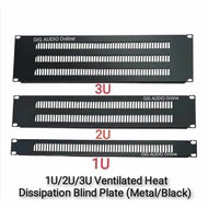 1U/2U/3U Ventilated Heat Dissipation Metal BLIND PLATE Network Divider Rack Mount Punched Panel