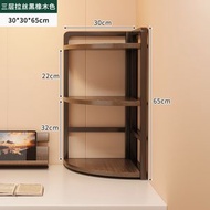 書架 桌面置物架 辦公室桌上轉角收納架 牆角分層三角架 簡易桌上書櫃（平行進口）（快遞送貨上門）