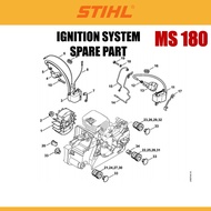 STIHL Chainsaw MS 170 / 180  -  Hand Guard Spare Part / Alat Ganti MS 170 / 180