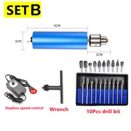 เครื่องเจียร์ mini สว่านจิ๋วไฟฟ้า 12V-24V เชย4000-13000RPM ขัด แกะสลัก กำจัดสนิม เจาะ สว่านเล็ก หมุน