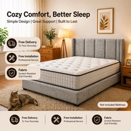 【MR 99 FURNITURE】 Queen Fabric Bedframe Katil Fabrik Lembut 7706-5