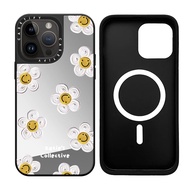 Daisy Cloud Case Mirror Magsafe Case for iPhone 15 14 13 12 11 Pro Max 14 Plus Case Premium Quality Wireless Charge Support Hard Phone Casing Protective Shockproof Case Cover