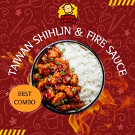 FIRE CHICKEN SAUCE PACKAGE RICHEESE FACTORY AND SHILIN FLOUR TAIWAN CRISPY CHICKEN - ORIGINAL FLAVOR