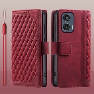 For Motorola Moto G96 5G Flip leather Card Holder Book Wallet stand Full Protection Case For Motorol