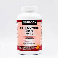 Exp.12/27 Kirkland Signature Coenzyme Q10 100 mg 300 Clear Enteric Softgels-รักษาสุขภาพ