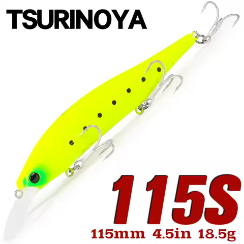 TSURINOYA 115S NYX SinKing Minnow Jerkbait 18.5g 115mm Saltwater Artificial Professional Fishing Lur