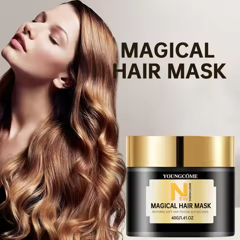 Magic Hair Mask Repair Damage Frizzy Treatment Scalp Hair Root Shiny Balm Straighten Soft Hair Care 