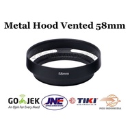 Universal Lens Hood Vented Lens Hood Metal 58Mm Fuji Olympus Lumix Nex