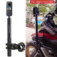 ขายึดกล้องติดรถมอเตอร์ไซค์จักรยาน,ขาตั้งยึดแฮนด์รถสำหรับ Insta360 One R X2 &amp; Gopro MAX อุปกรณ์เสริมไม้เซลฟี่แบบมองไม่เห็น