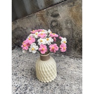 [Wool flowers] handmade wool flowers forget-me-nots and hydrangeas