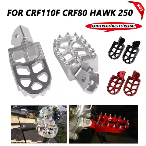 Motorcycle Footrest Footpegs Foot Pegs Rests Pedal For HONDA CRF110F CRF110 F CRF 110F CRF 110 F CRF