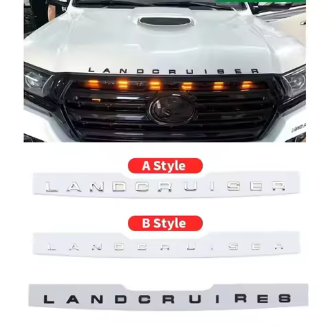 3D ABS Letters Sticker Hood Emblem Badge Exterior Modification Accessories For 2021-2023 Toyota Land