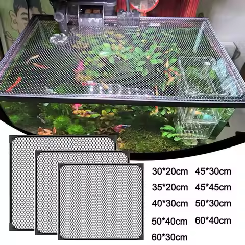 Sturdy Magnetic Fish Tank Lid Cover DIY Easy Installation Fish Tank Mesh Lid Cover Fish Tank Top Pro