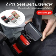 2pcs Car Seat Belt Buckle Alarm Stopper Safety Belt Socket Extension Head Tali Pinggang Kereta