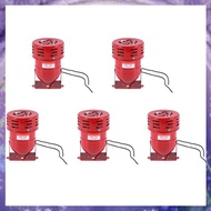 (GPBS) 5X AC 220V Red Metal Motor Driven Air Siren Horn Alarm