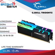 G.SKILL TRIDENT Z RGB / LONGDIMM / DDR4 / 2x8GB / 3200MHZ / CL 16-18-18-38 / LIFETIME WARRANTY /