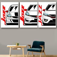 KRMK Racing Wooden Poster HONDA JAZZ FIT GD GE GK IVTECH JDM