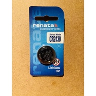 RENATA COIN BATTERY – CR2430, DL2430, BR2430, KL2430, L2430, ECR2430, 5011LC, L20, KCR2430, E-CR2430