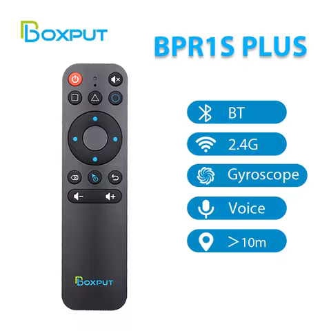 BTS BPR1S Plus BLE 5.0 2.4G Wireless Voice Remote control Gyroscope airmouse for smart TV Box and PC