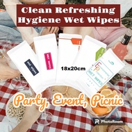 [SG Rdy Stock] Refreshing Hygiene Wet Wipes | Non-Alcohol | Stay Clean and Comfortable | Party &amp; Events &amp; Picnics