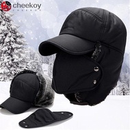 CHEEKOY Winter Bomber Hat Warm Winter Ski  Earflap Hat