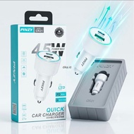 PINZY Quick Car Charger 45W Power Max USB Type C PD27W