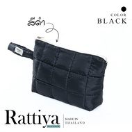 Rattiya Bangkok:กระเป๋านุ่มนิ่ม กระเป๋าใส่เครื่องสำอาง จัดเก็บของใช้อื่นๆ วัสดุผ้าร่ม มี 4 สีให้เลือ