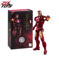 Original ZD Toys Iron Man MK4 1/10 Action Figure, Marvel Legends Avengers Tony Stark Movie Model Gif